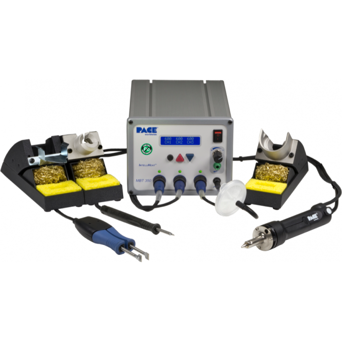 Паяльная станция PACE MBT-350E с инструментами TD/SX/MT, 240 Вт, 2 канала 8007-0455